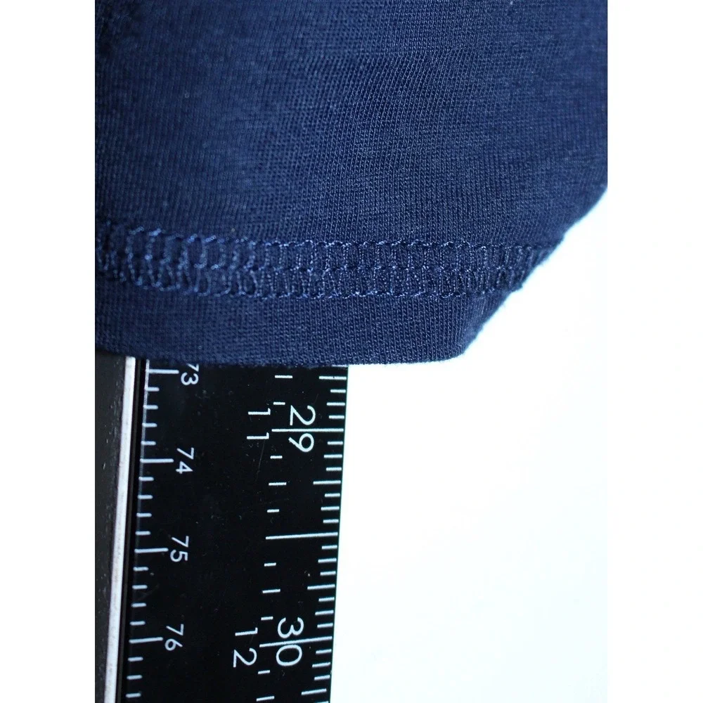 Guess Mens V-Neck Ombre Burnout T-Shirt Teal Blue Dip Dye Short Sleeve Large - Picture 4 of 5